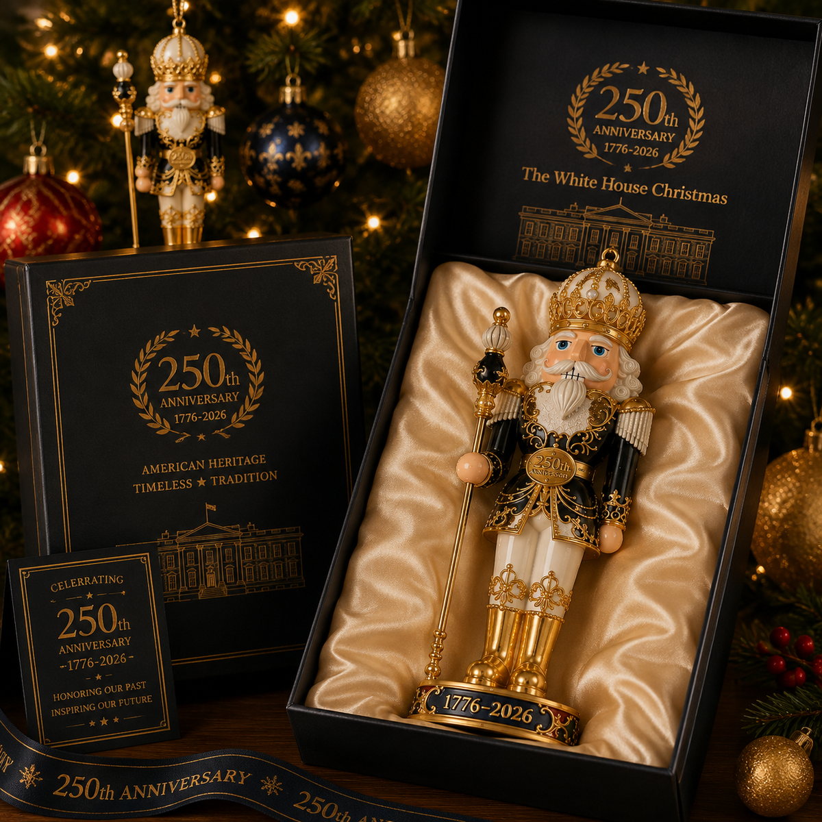 ✨2026 America 250th Anniversary Imperial Nutcracker King Ornament