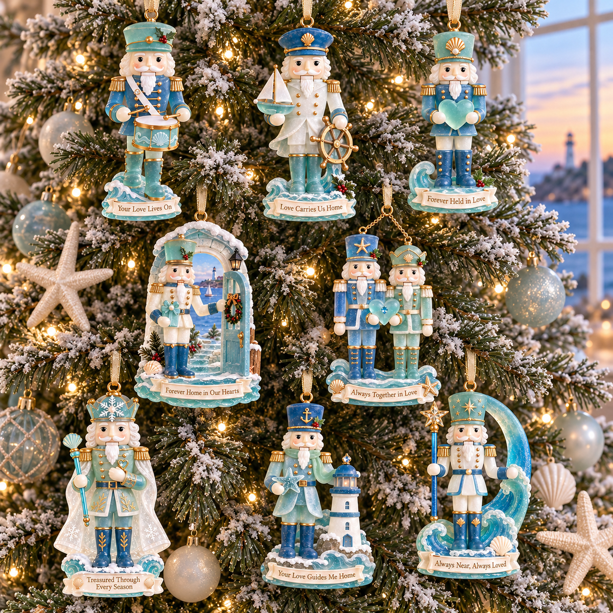 Coastal Nutcracker Christmas Ornament