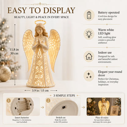 🔥Last Day 49% OFF✨Angel Christmas Guardian Light – A Symbol of Hope, Love & Protection