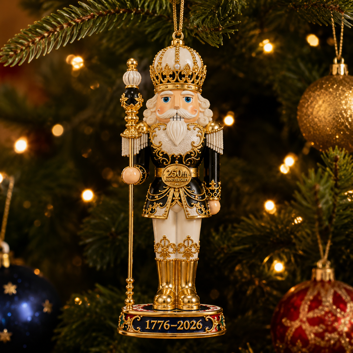 ✨2026 America 250th Anniversary Imperial Nutcracker King Ornament
