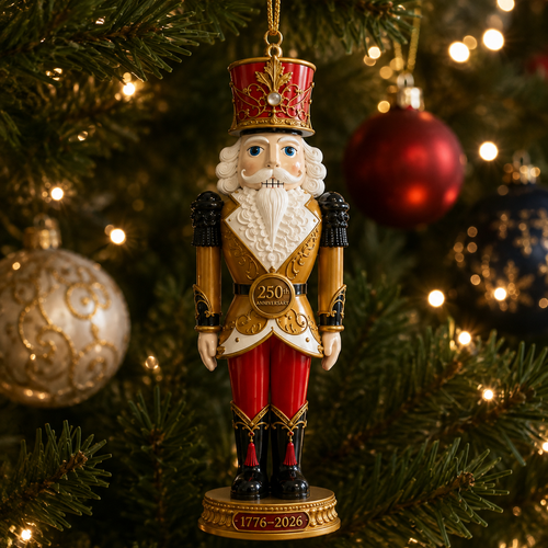 ✨2026 America 250th Anniversary Heritage Gold Nutcracker Ornament