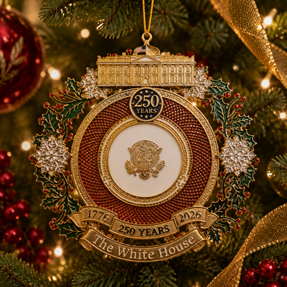 ✨White House 250th Anniversary Commemorative Medal Christmas Tree Ornament