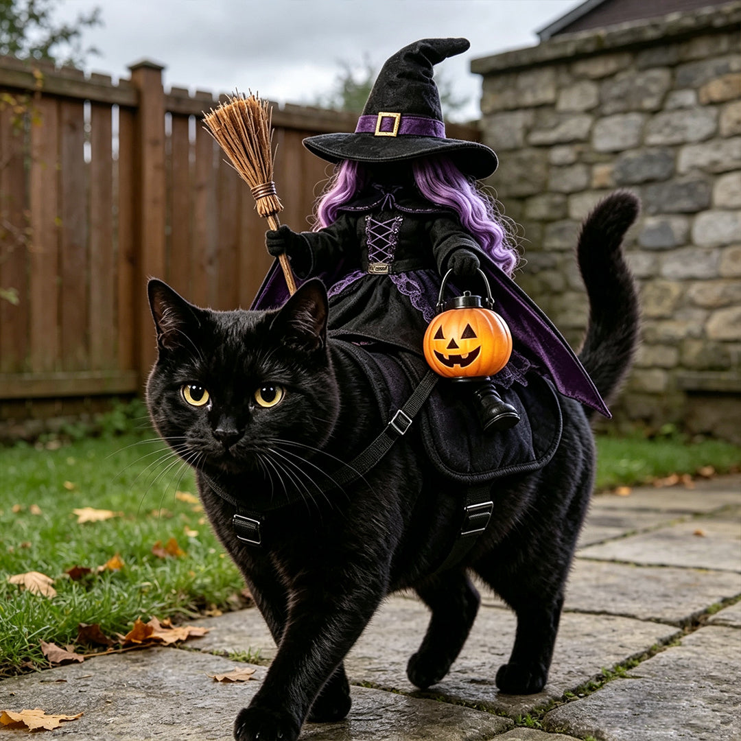 Puptailor Headless Horseman Pet Halloween Costume for Cat & Dog
