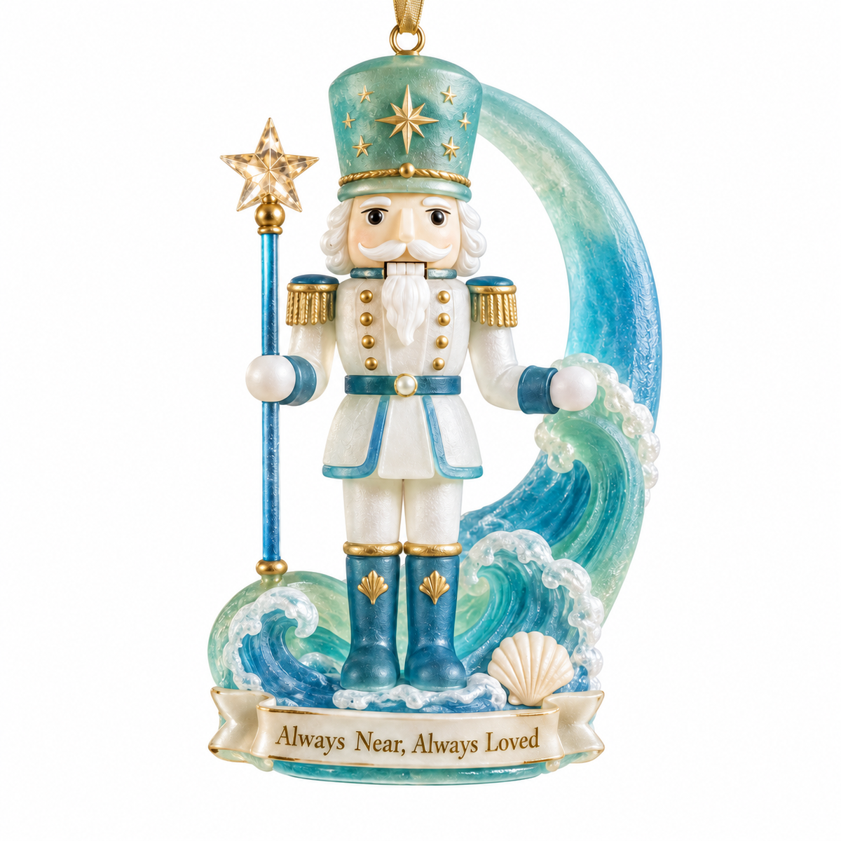Coastal Nutcracker Christmas Ornament