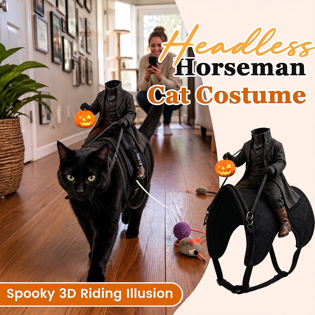 Puptailor Headless Horseman Pet Halloween Costume for Cat & Dog
