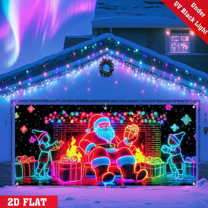 🔥Hot Sale 49% off🌟UV Activated Christmas Garage Door Cover Banner