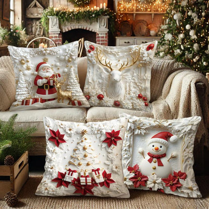 🔥Hot Sale 49% off🌟2D Christmas Pillow Cover Xmas Party Decoration