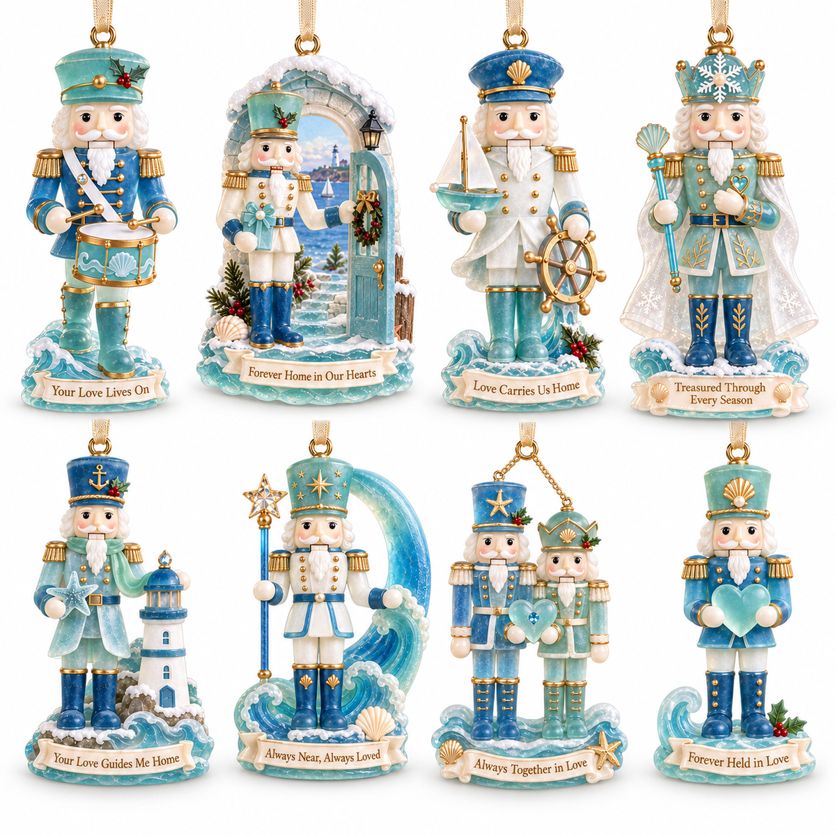 Coastal Nutcracker Christmas Ornament