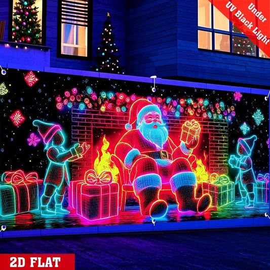 🔥Hot Sale 49% off🌟UV Activated Christmas Garage Door Cover Banner
