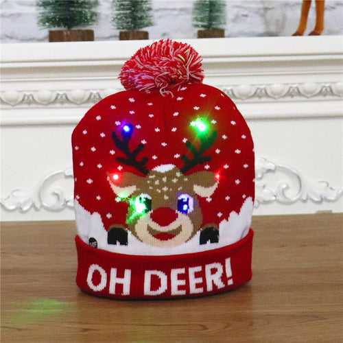 🎁2022 EARLY CHRISTMAS SALE - CHRISTMAS LED LIGHT KNITTED BEANIES
