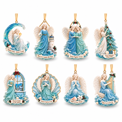 Coastal Angel Christmas Ornament