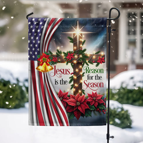 Jesus Christ Christmas Flag Jesus Is The Reason For The Season MLN2047F