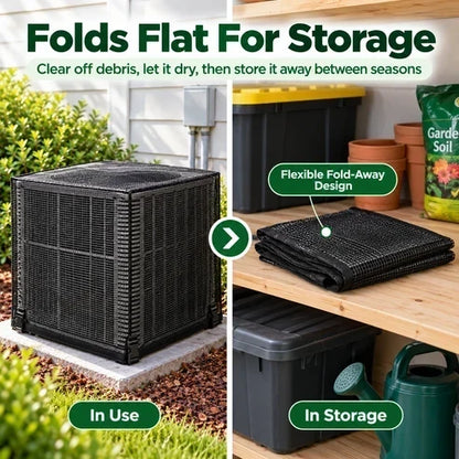 ❄️ Outdoor AC Mesh Cover – Keep Leaves & Debris Out This Fall