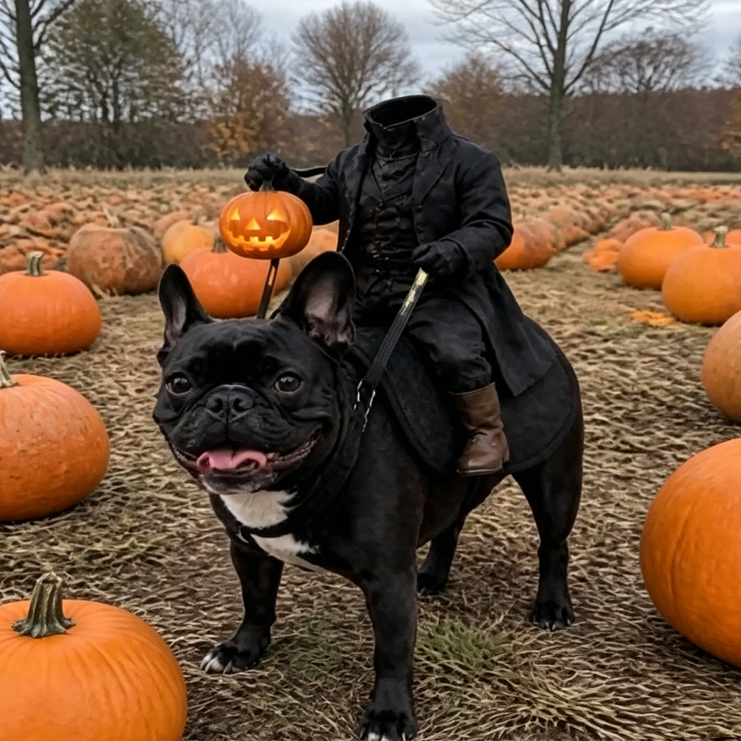 Puptailor Headless Horseman Pet Halloween Costume for Cat & Dog