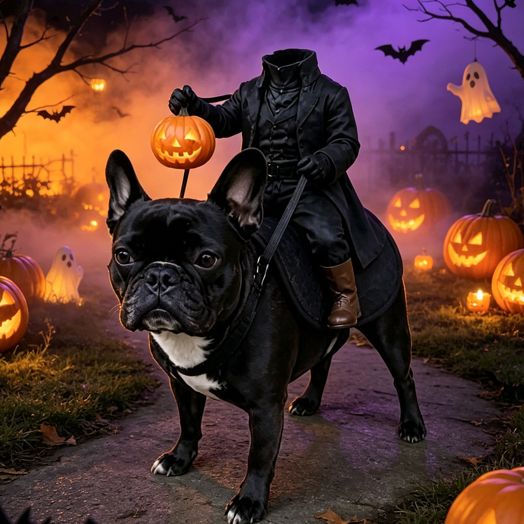 Puptailor Headless Horseman Pet Halloween Costume for Cat & Dog