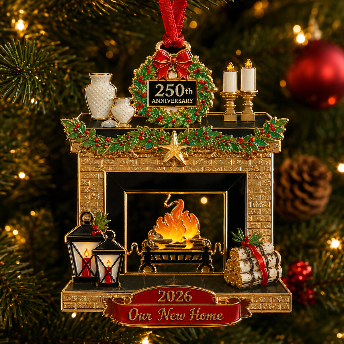 ✨Christmas fireplace decorations