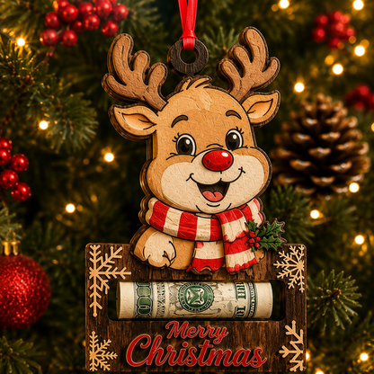 Christmas Cash Gift Ornament | Money Holder Tree Decoration 10 Styles