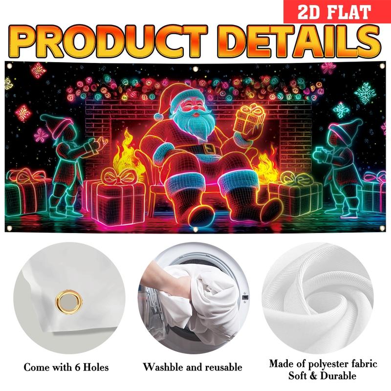 🔥Hot Sale 49% off🌟UV Activated Christmas Garage Door Cover Banner