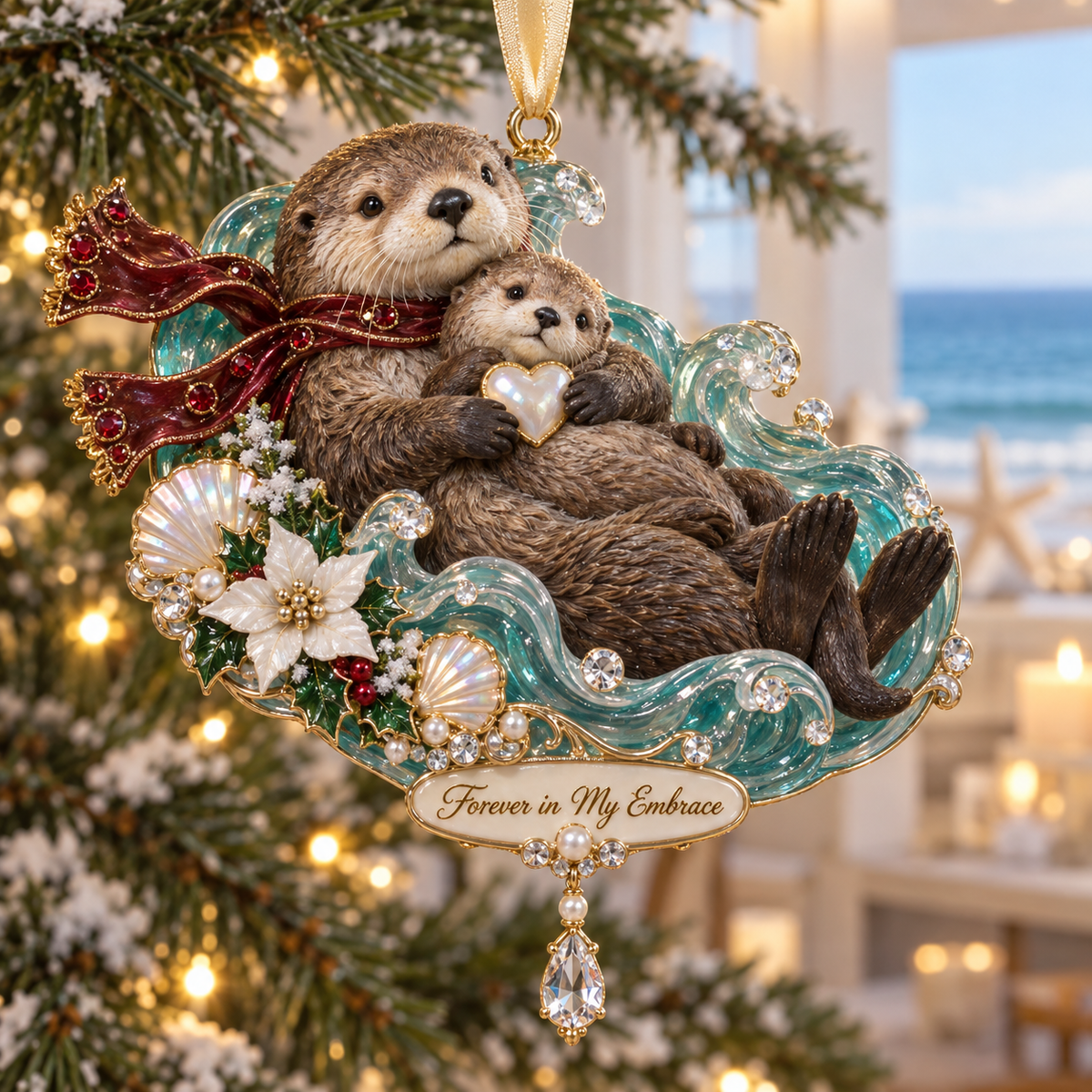 "Ocean Treasures" – Marine Life Christmas Commemorative Ornament