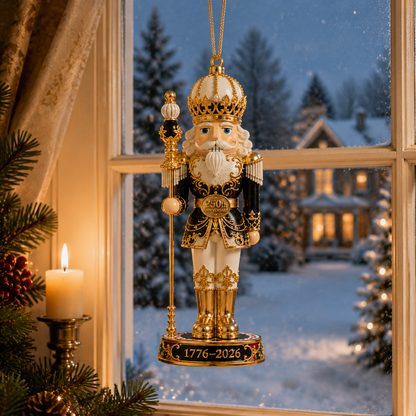 2026 America 250th Anniversary Nutcracker King Christmas Ornament – Commemorative Keepsake