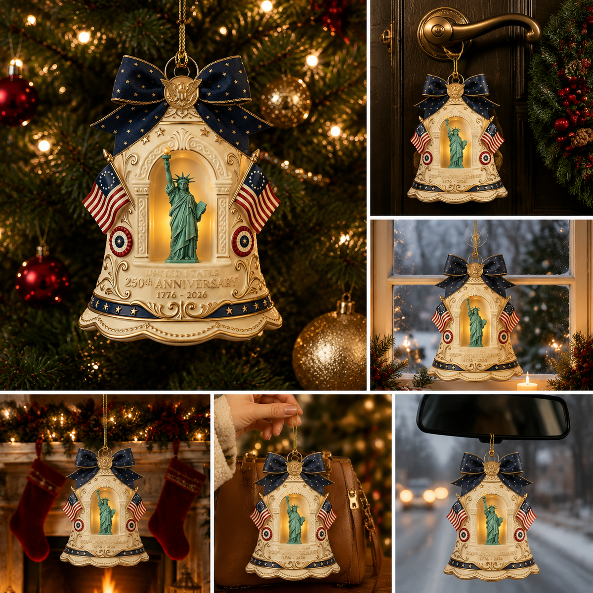 ✨250th Anniversary Limited Edition Bell Christmas Tree Ornament