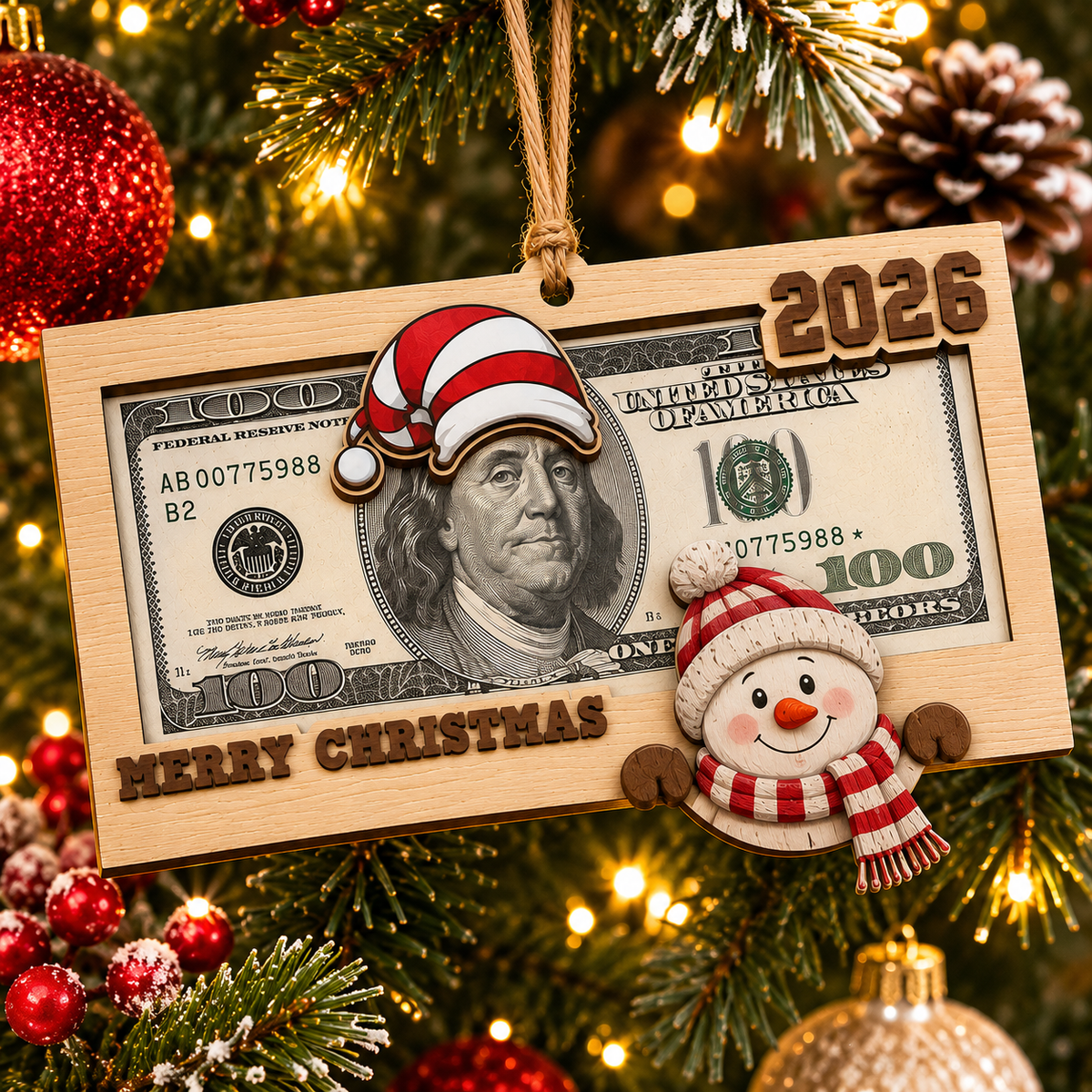 ⏰ Limited anniversary edition✨Christmas Cash Holder Ornament