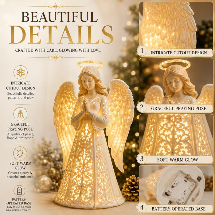 🔥Last Day 49% OFF✨Angel Christmas Guardian Light – A Symbol of Hope, Love & Protection