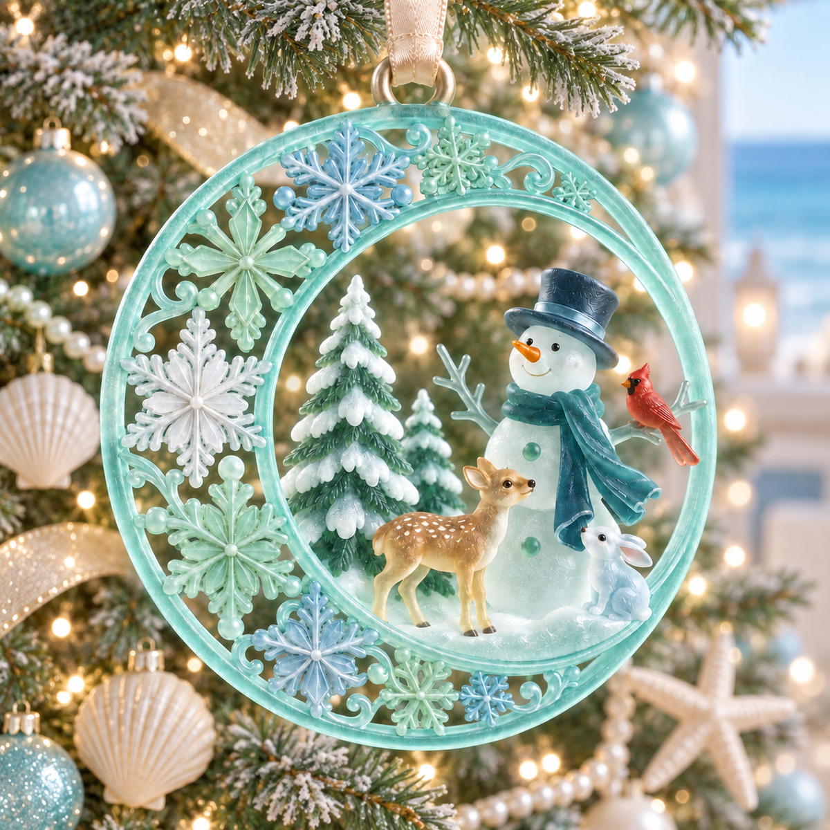 Coastal Christmas Collection – Ocean- and Lighthouse-Themed Commemorative Ornaments