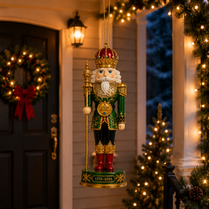 2026 America 250th Anniversary Nutcracker King Christmas Ornament – Commemorative Keepsake