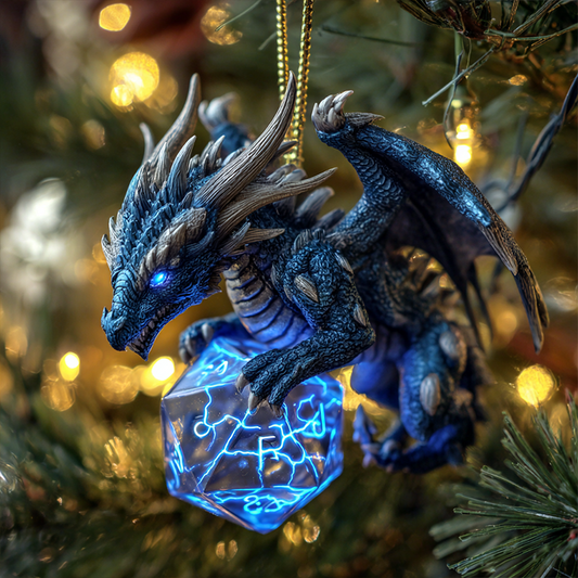 🔥 Black Friday Mega Deal: 50% OFF - Dragon & D20 Crystal Dice Ornament