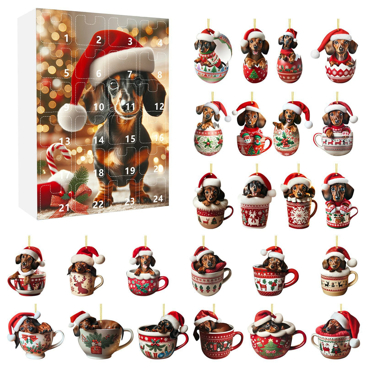 2024 Christmas Dachshund Advent Calendar