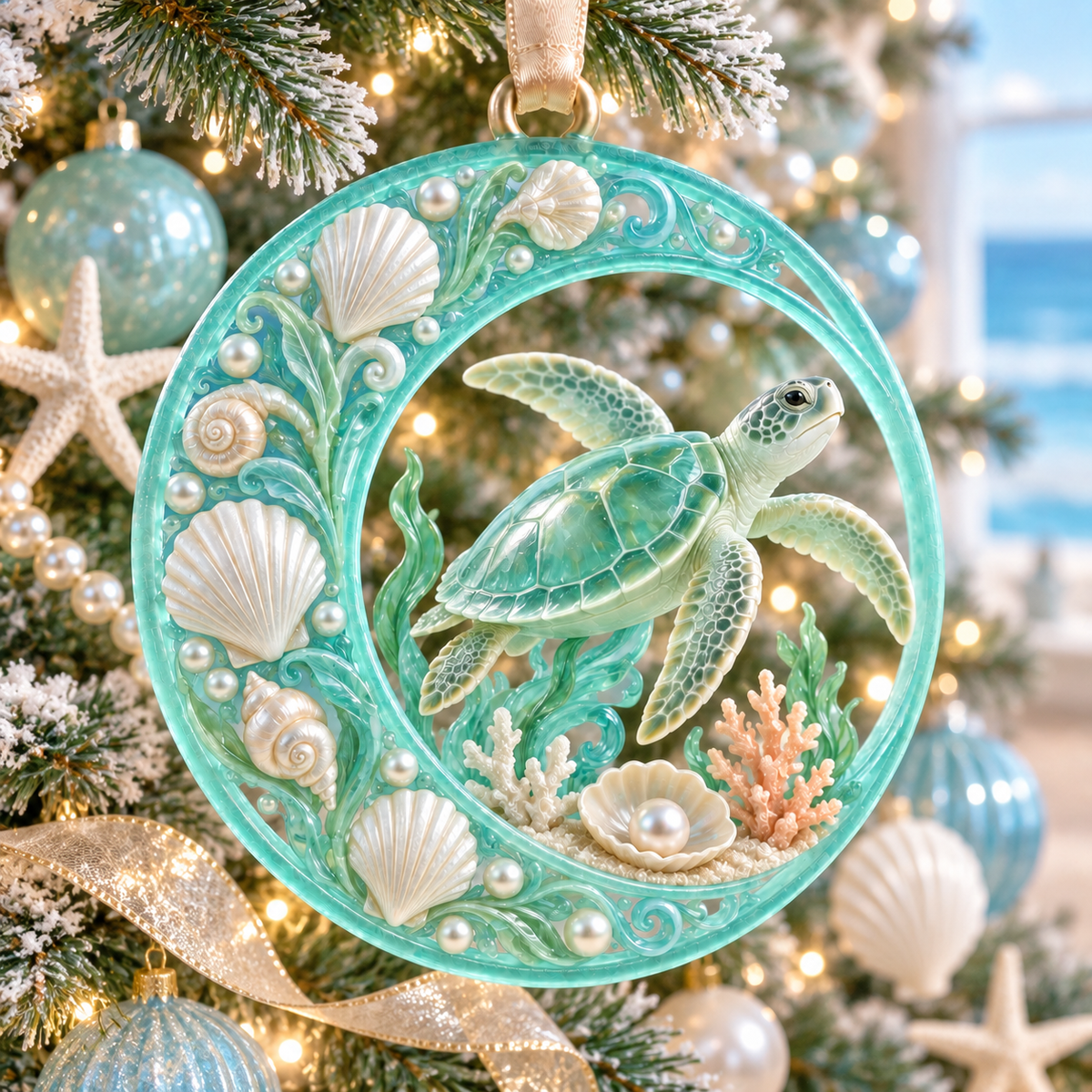 Coastal Christmas Collection – Ocean- and Lighthouse-Themed Commemorative Ornaments
