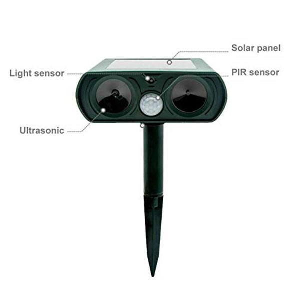 ⏳Time-limited Special⏰Outdoor Solar Powered Ultrasonic Animal Repeller🔊